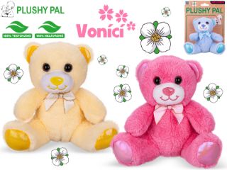 Obrázek z Medvěd sedící plyš 15cm vonící, 3dr 